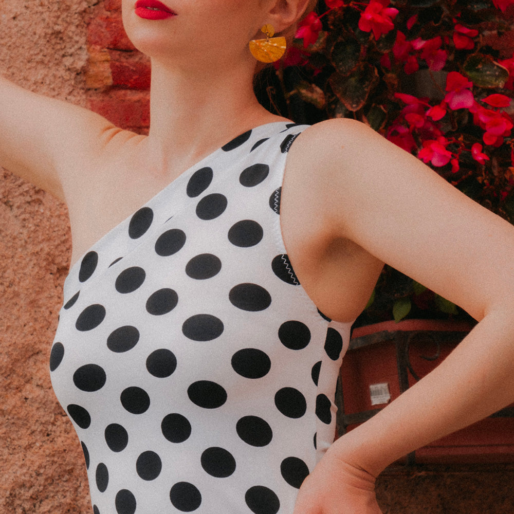 Tissu Maille Jersey - Pois, Vivo