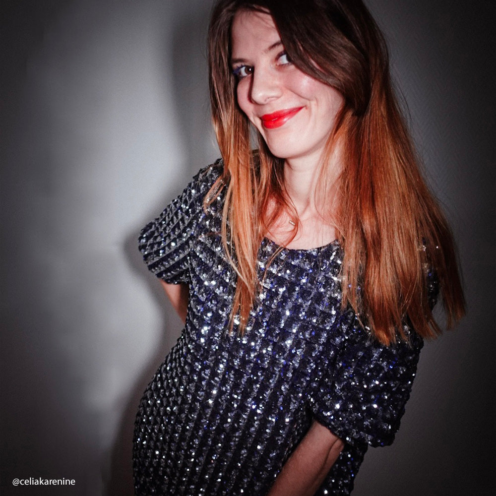 Tissu Tulle Brodé, Paillettes - 3 coloris, Lady