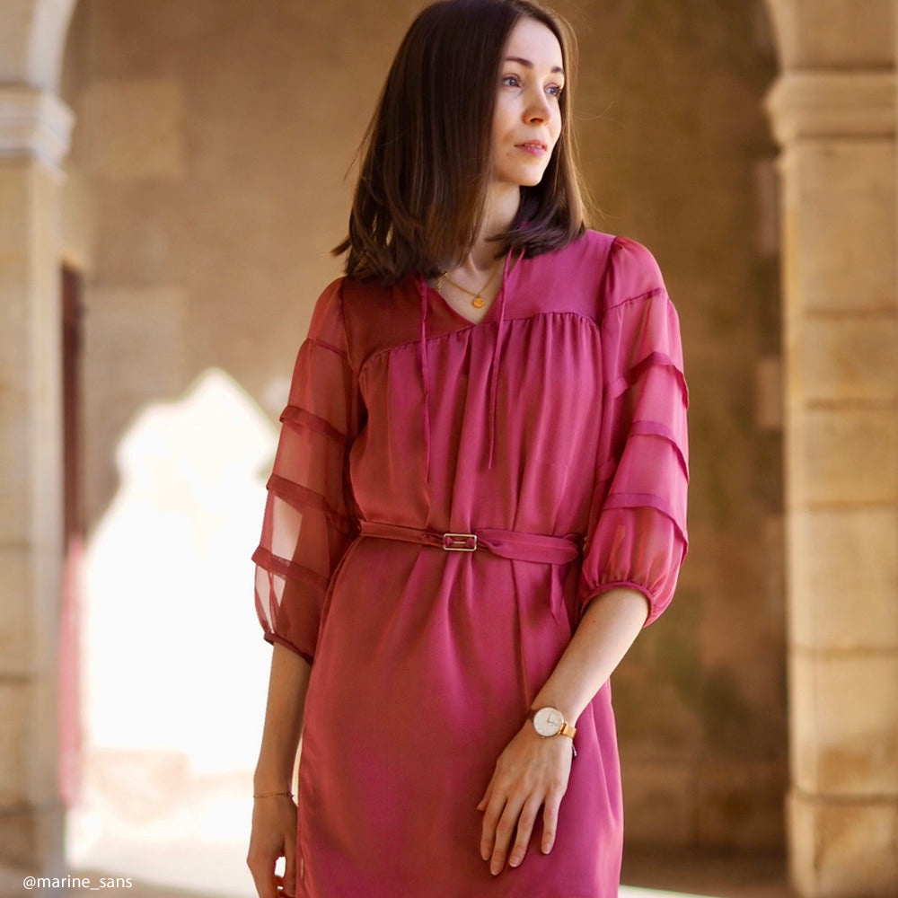 Tissu Mousseline Changeante - Divers col, Lampo