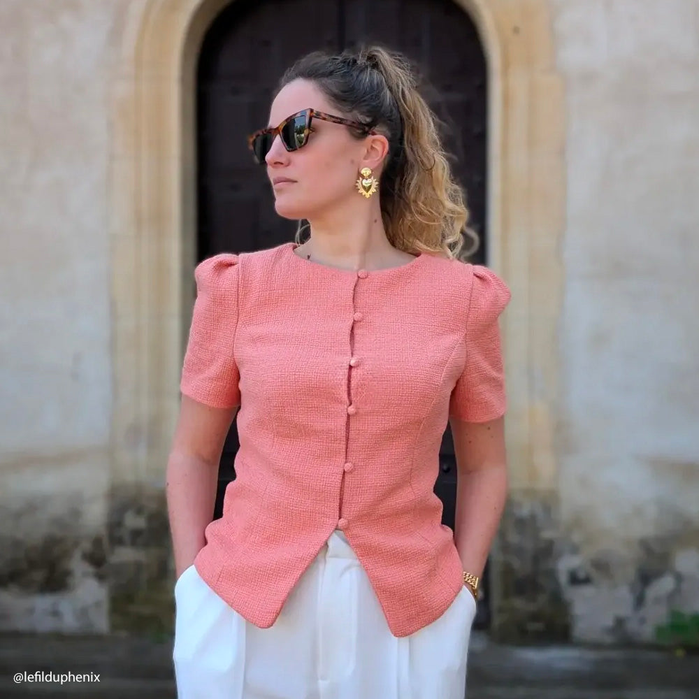 Tissu Tweed, Coton - Sapri