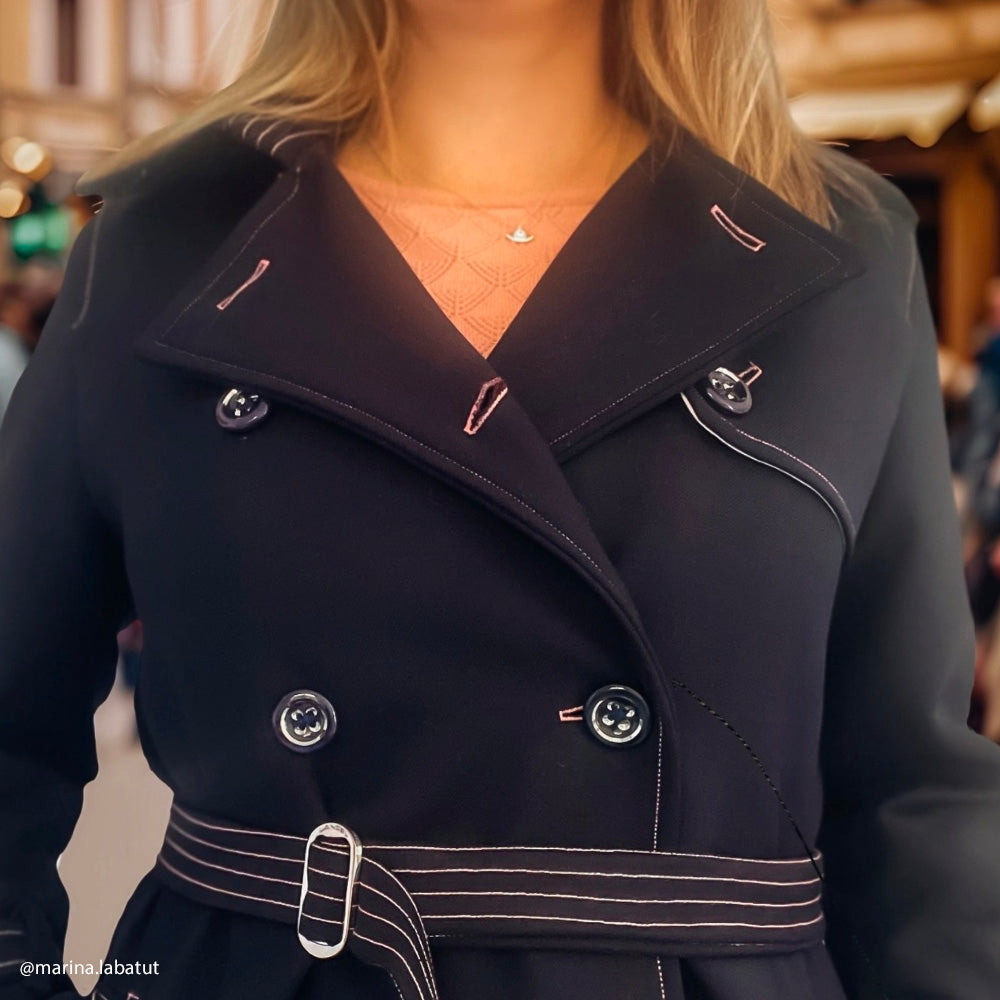 Tissu Manteau, Gabardine Laine - Double Face, Tommaso