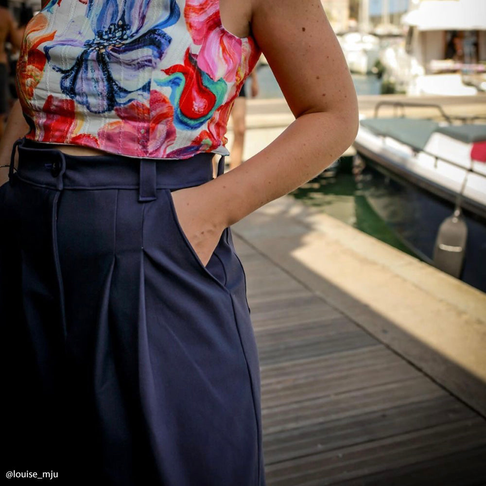 Tissu Gabardine Stretch, Coton - divers col, Ascoto