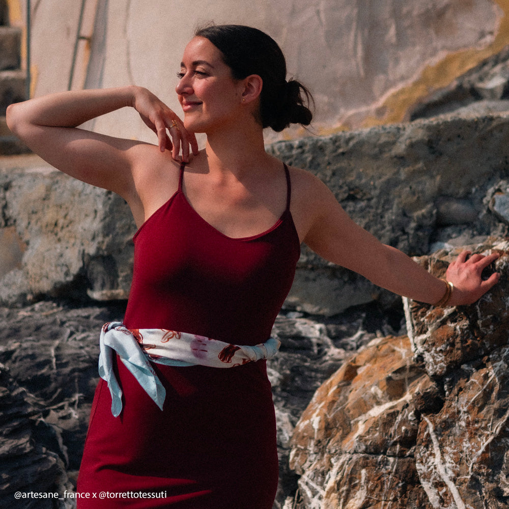 Tissu Crêpe Maille - Divers col, Bello