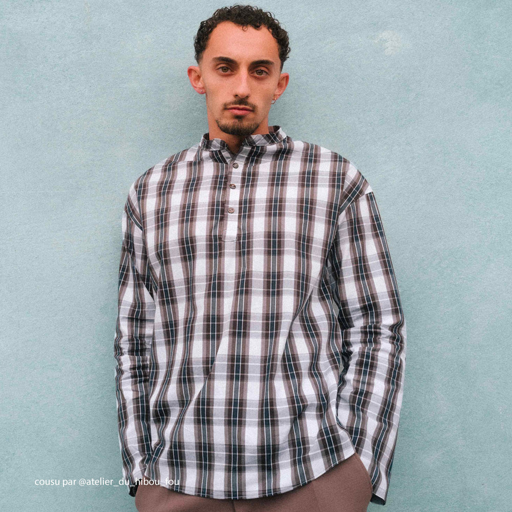 Tissu Popeline, Coton - Carreaux, Quadri