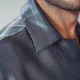 Tissu Twill Jacquard, Soie - Argent Metallisé, Chromaia