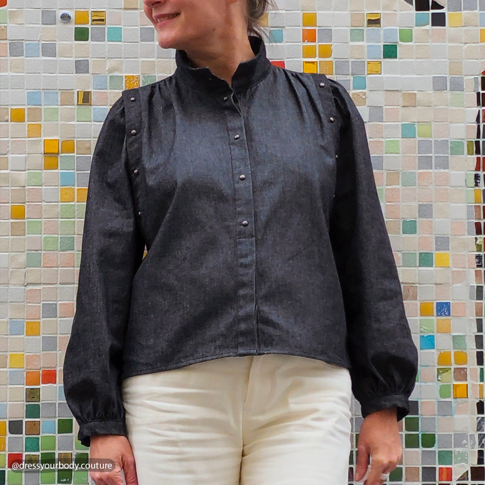 Tissu Denim Léger, Coton - Noir, Donato