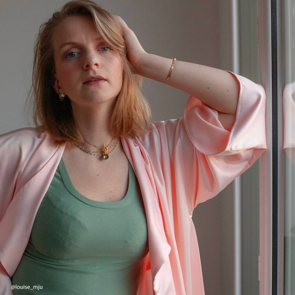 Tissu Satin Lingerie, Stretch - Divers col, Kink