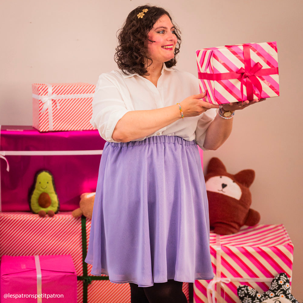 Tissu Mousseline Changeante - Divers col, Lampo