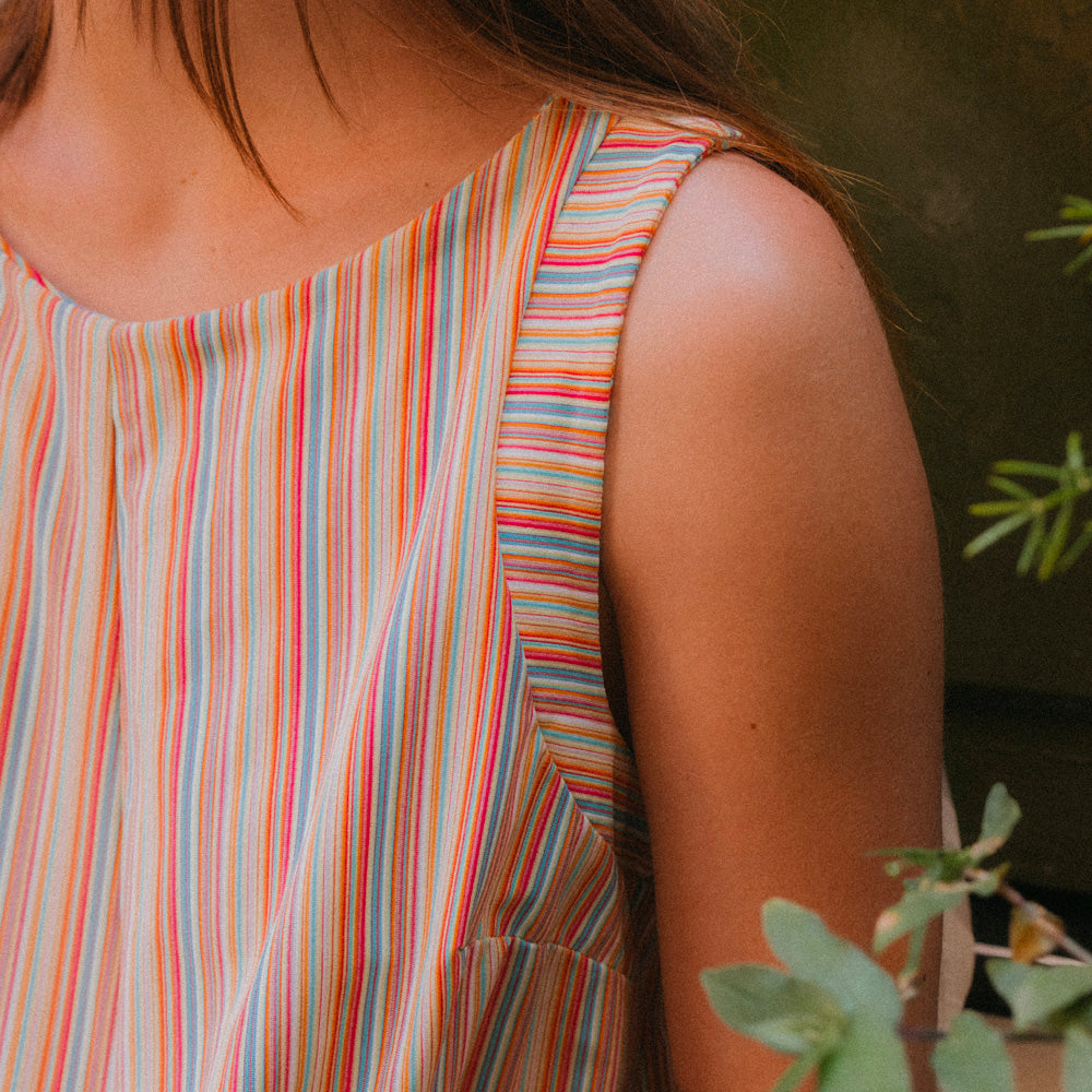 Tissu Maille Jersey - Rayé, Trepa