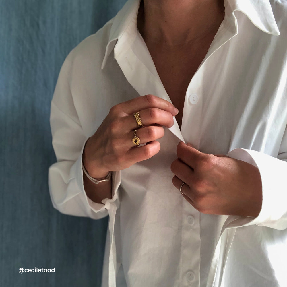 Tissu Popeline, Coton - Blanc naturel, Amelia