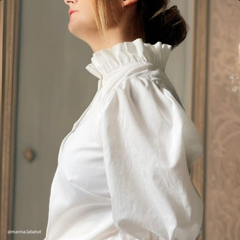 Tissu Popeline, Coton - Blanc naturel, Amelia