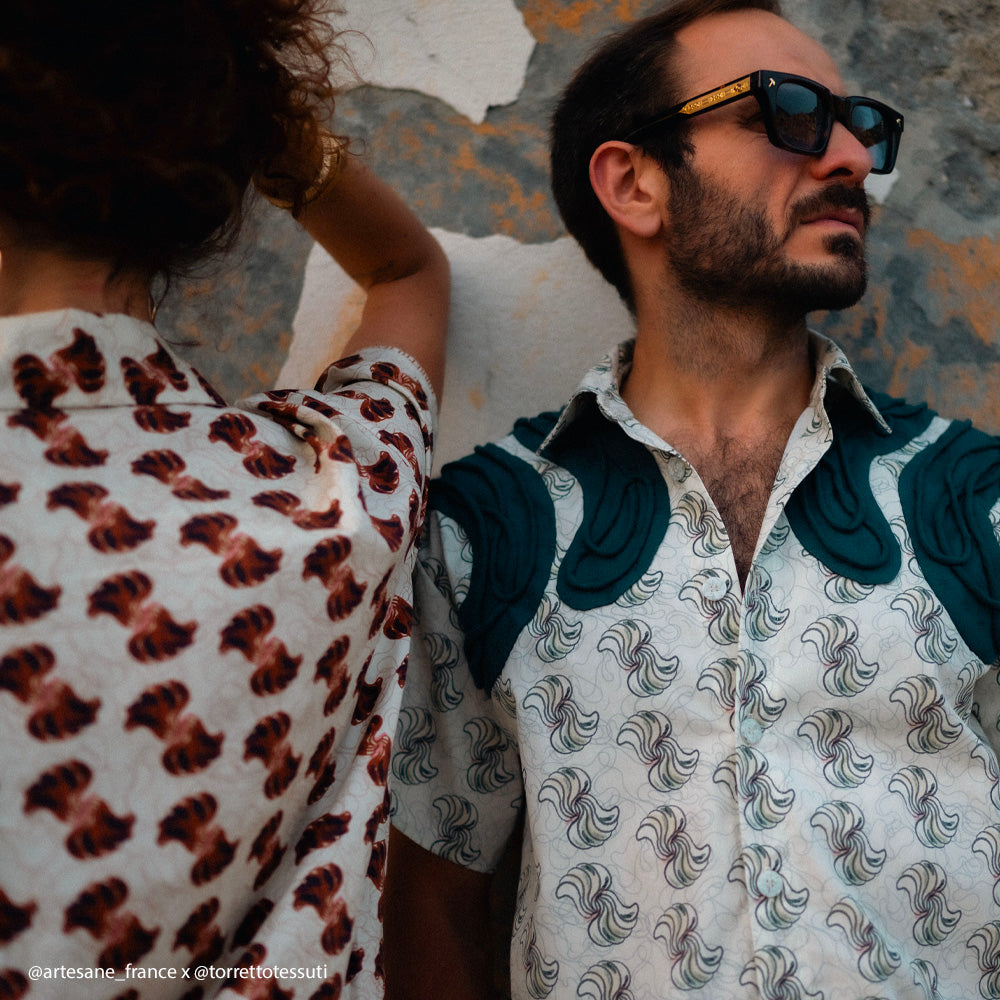 Tissu Popeline Exclusif, Coton - Abstrait, Recco