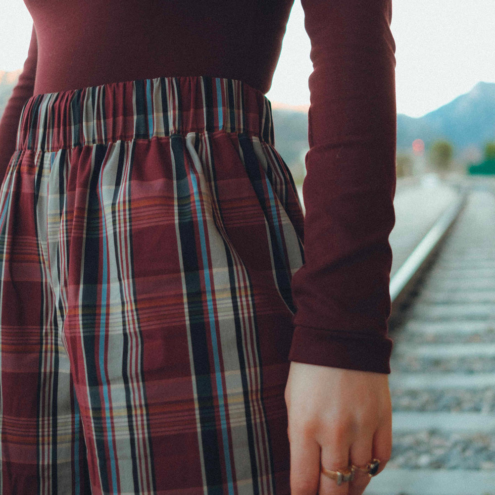 Tissu Popeline, Coton - Carreaux, Quadri