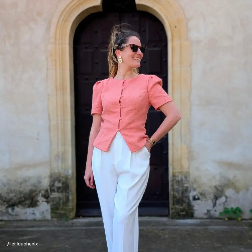 Tissu Tweed, Coton - Sapri