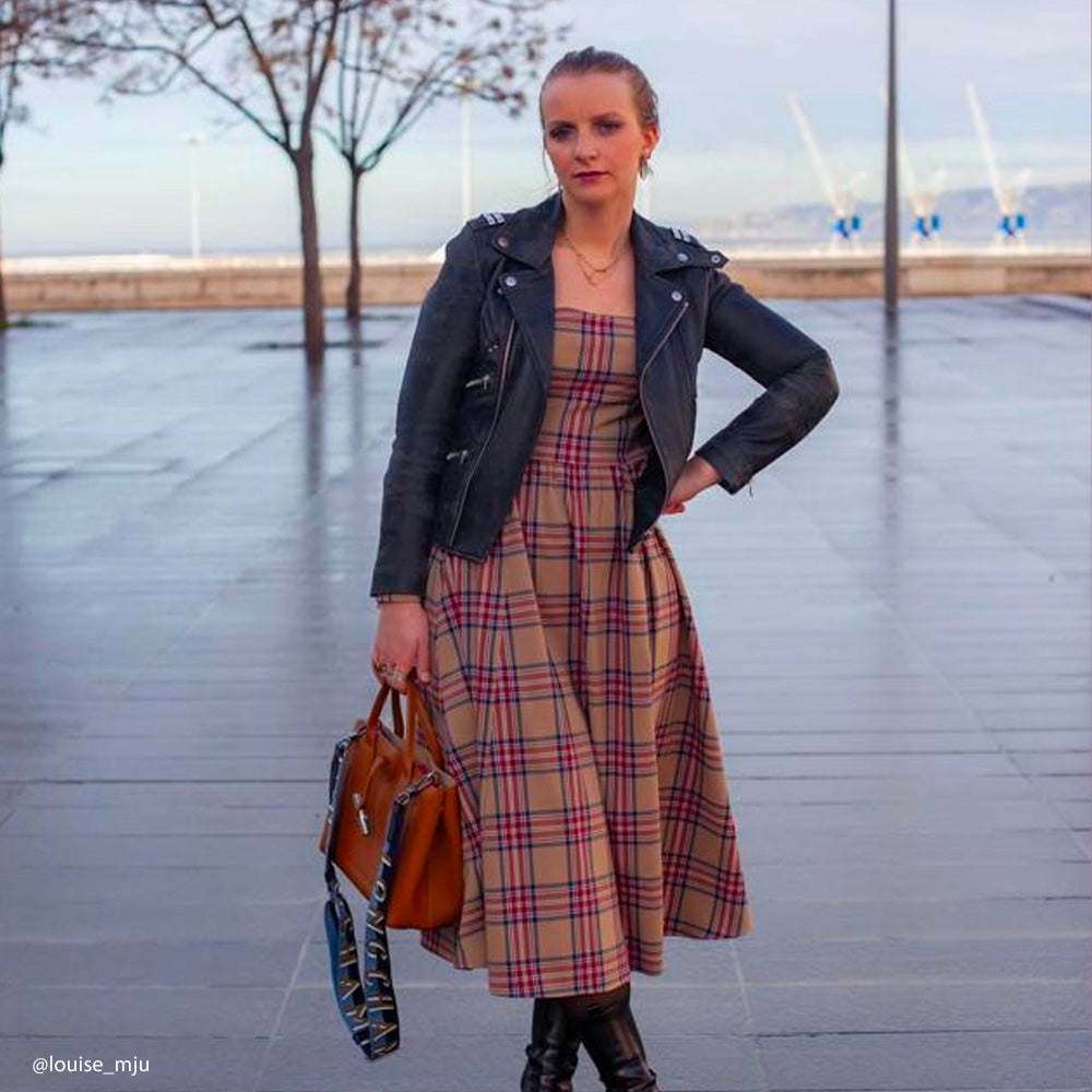 Tissu Viscose, Stretch - Tartan, Carlotta