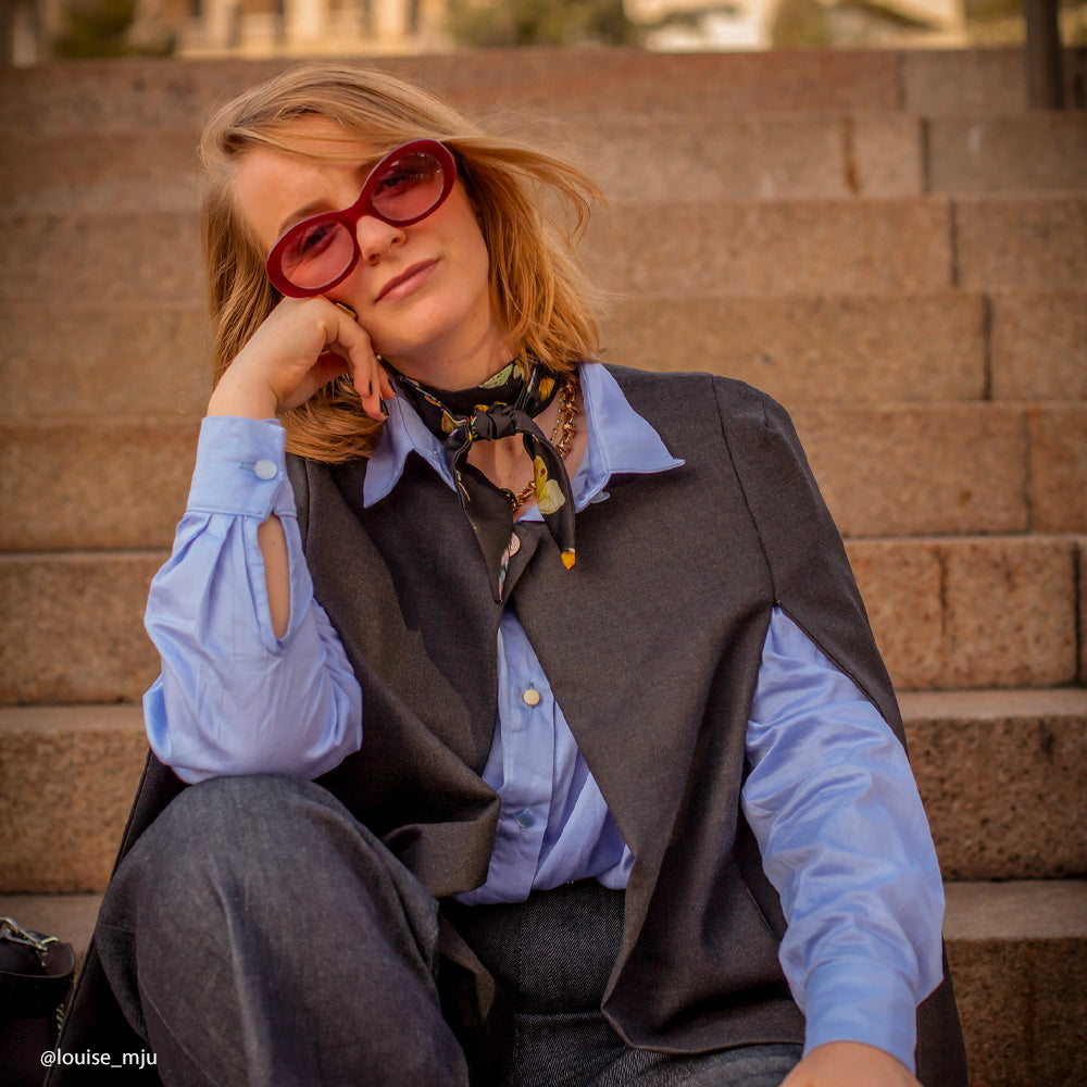 Tissu Tailleur, Laine - Double Face Divers col, Torino