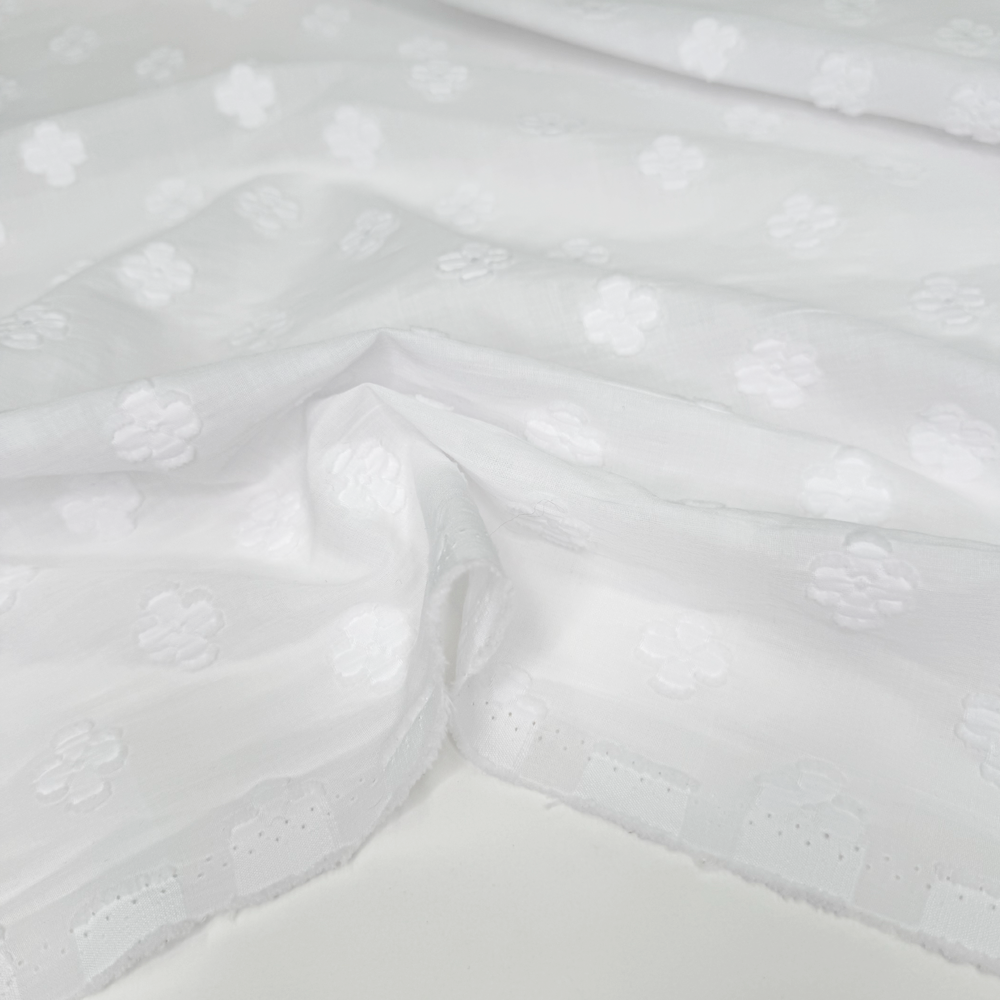 Tissu Brodé Coton, Fil coupé - Fruscio