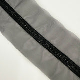 Galon Brodé, Perles Strass -  Noir, Preziosa