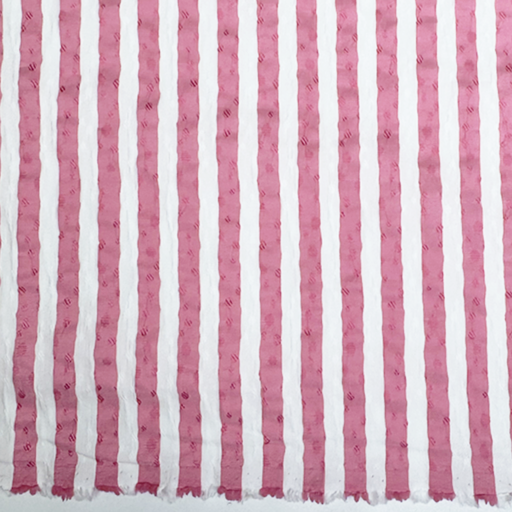 Tissu Gaufré Brodé, Coton Stretch - Belluna