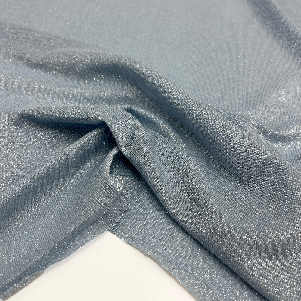 Tissu Jersey, Viscose - Bleu Métallisé, Galassia