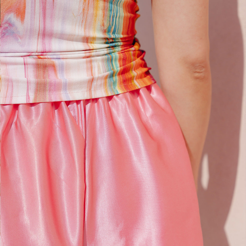 Tissu Satin, Viscose - Chiaro