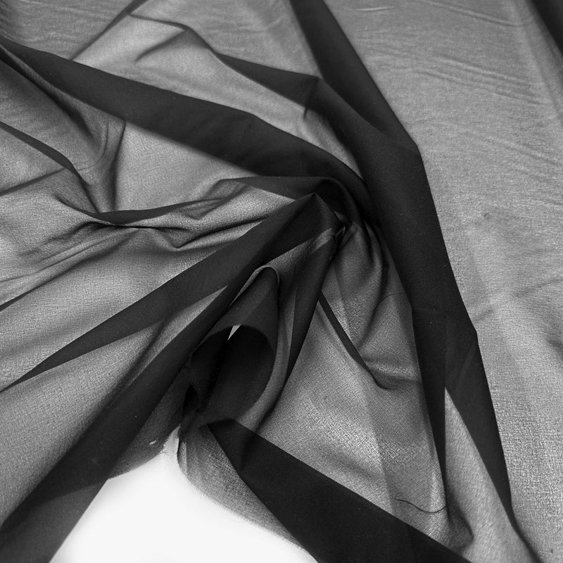 Entoilage Thermocollant Tissé, Fin - Noir, Laize 150