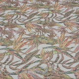 Tissu Brocart, Soie - Métallisé Floral Rose, Cantaria