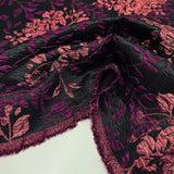 Tissu Brocart - Métallisé Floral Violet, Segreta