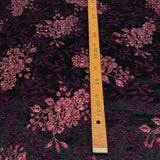 Tissu Brocart - Métallisé Floral Violet, Segreta