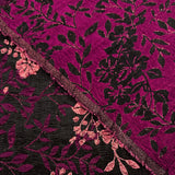 Tissu Brocart - Métallisé Floral Violet, Segreta