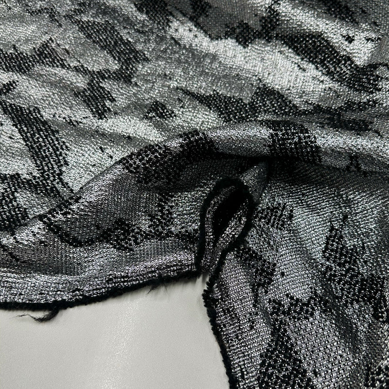 Tissu Brocart, Laine - Métallisé Pied d'Autruche, Lusso