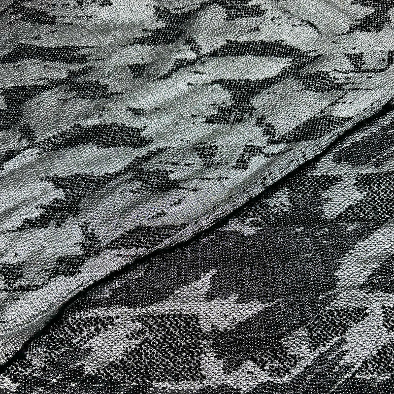 Tissu Brocart, Laine - Métallisé Pied d'Autruche, Lusso