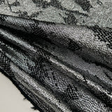 Tissu Brocart, Laine - Métallisé Pied d'Autruche, Lusso