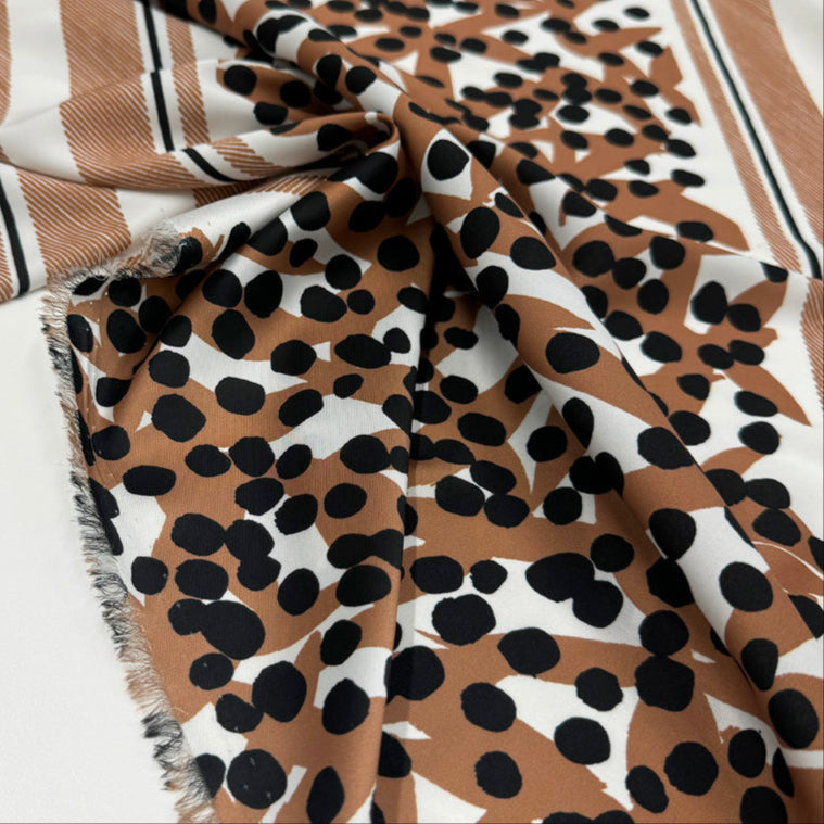 Tissu Twill Satin - Caramelo