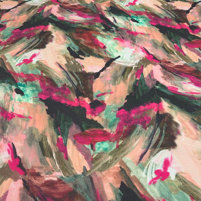 Tissu Denim Léger Stretch, Coton - Abstrait, Ninalia