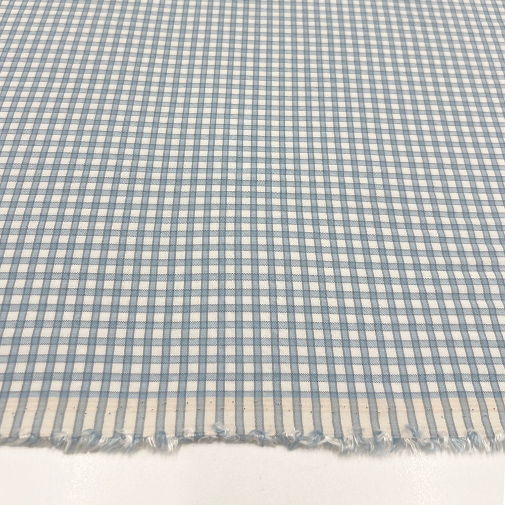 Tissu Coton Viscose, Stretch - Carreaux, Cesena