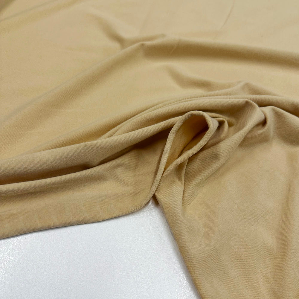 Tissu Maille Jersey, Coton - Beige, Ondina