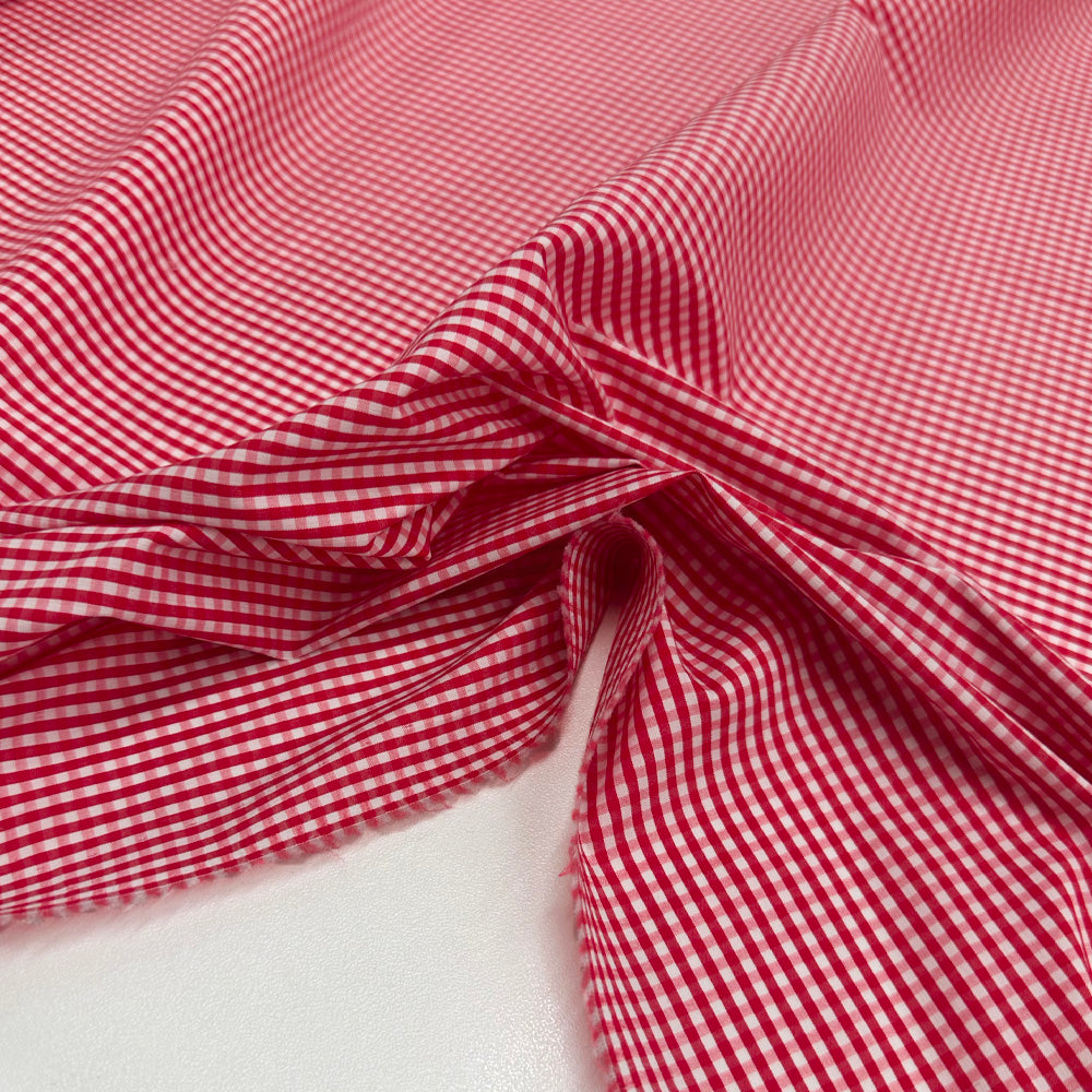 Tissu Toile Stretch, Coton - Carreaux, Movino