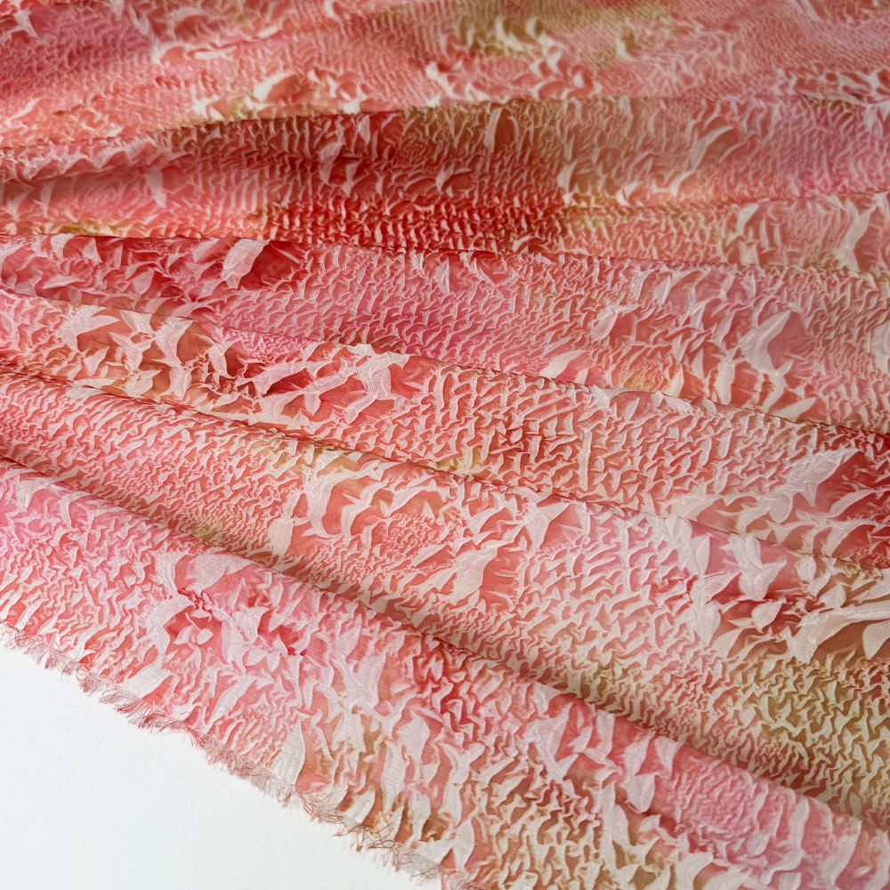Tissu Crêpe Georgette Gaufré - Soraya