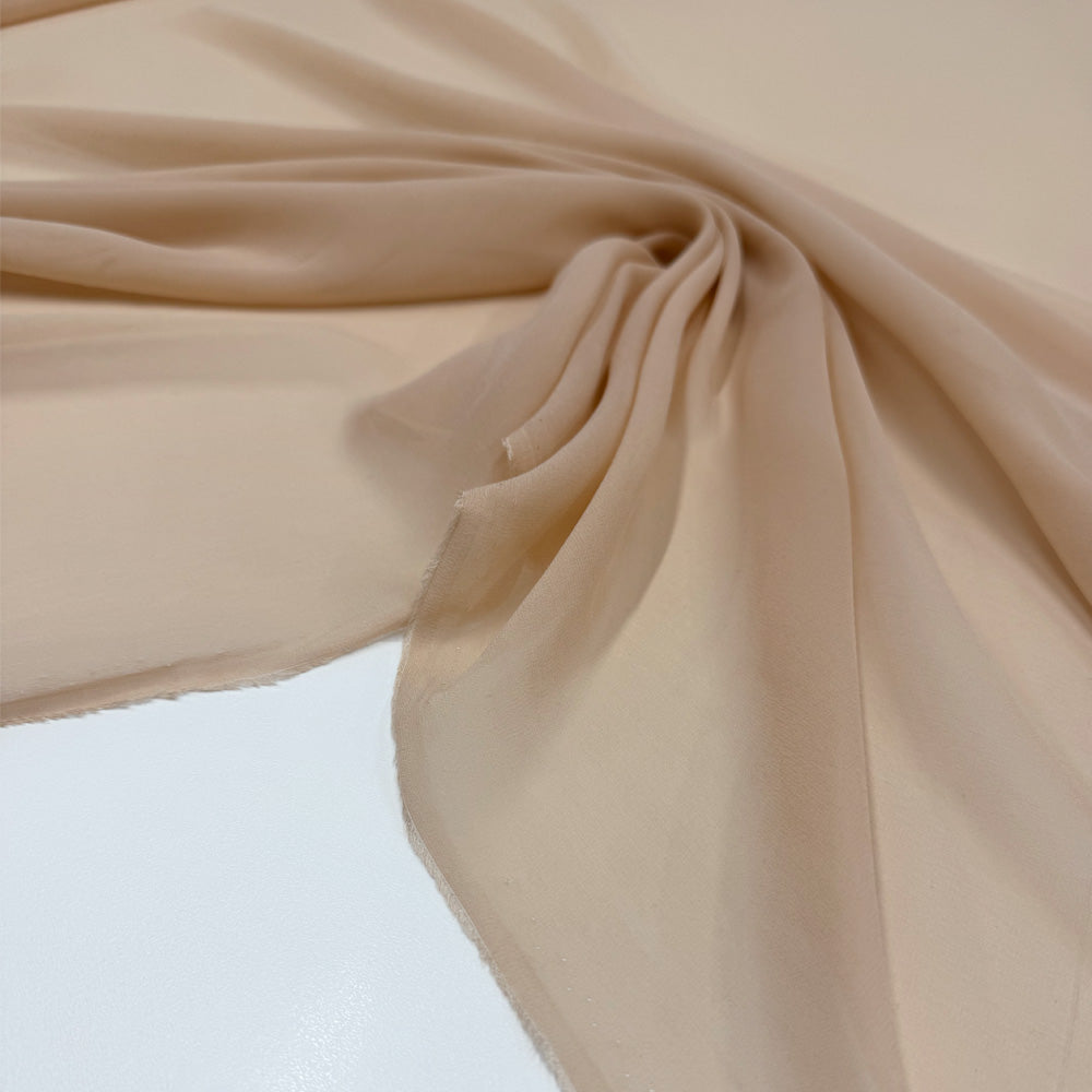 Tissu Crêpe Georgette, Soie - Différents coloris, Rubino