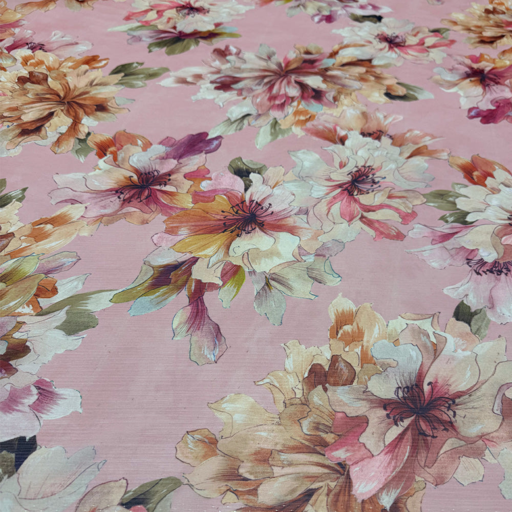 Tissu Mousseline, Polyester - Floral, Altea
