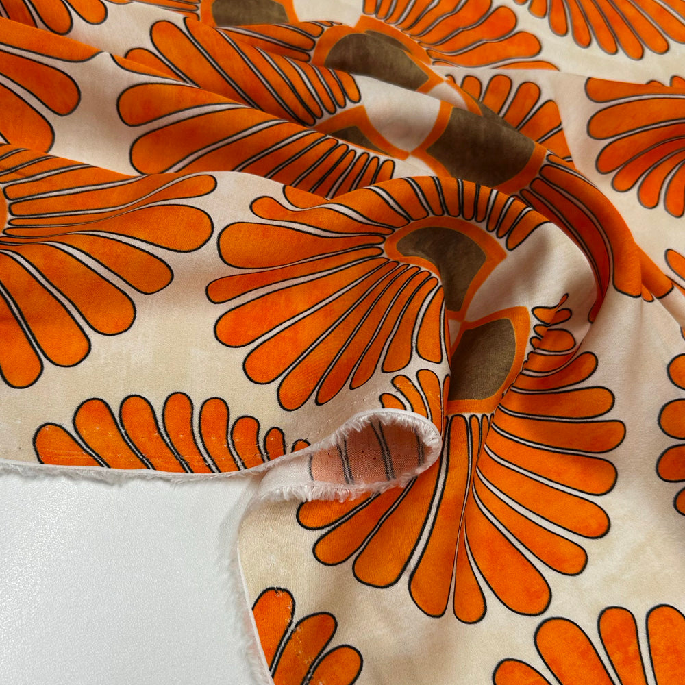 Tissu Satin, Viscose - Divers col, Soletta