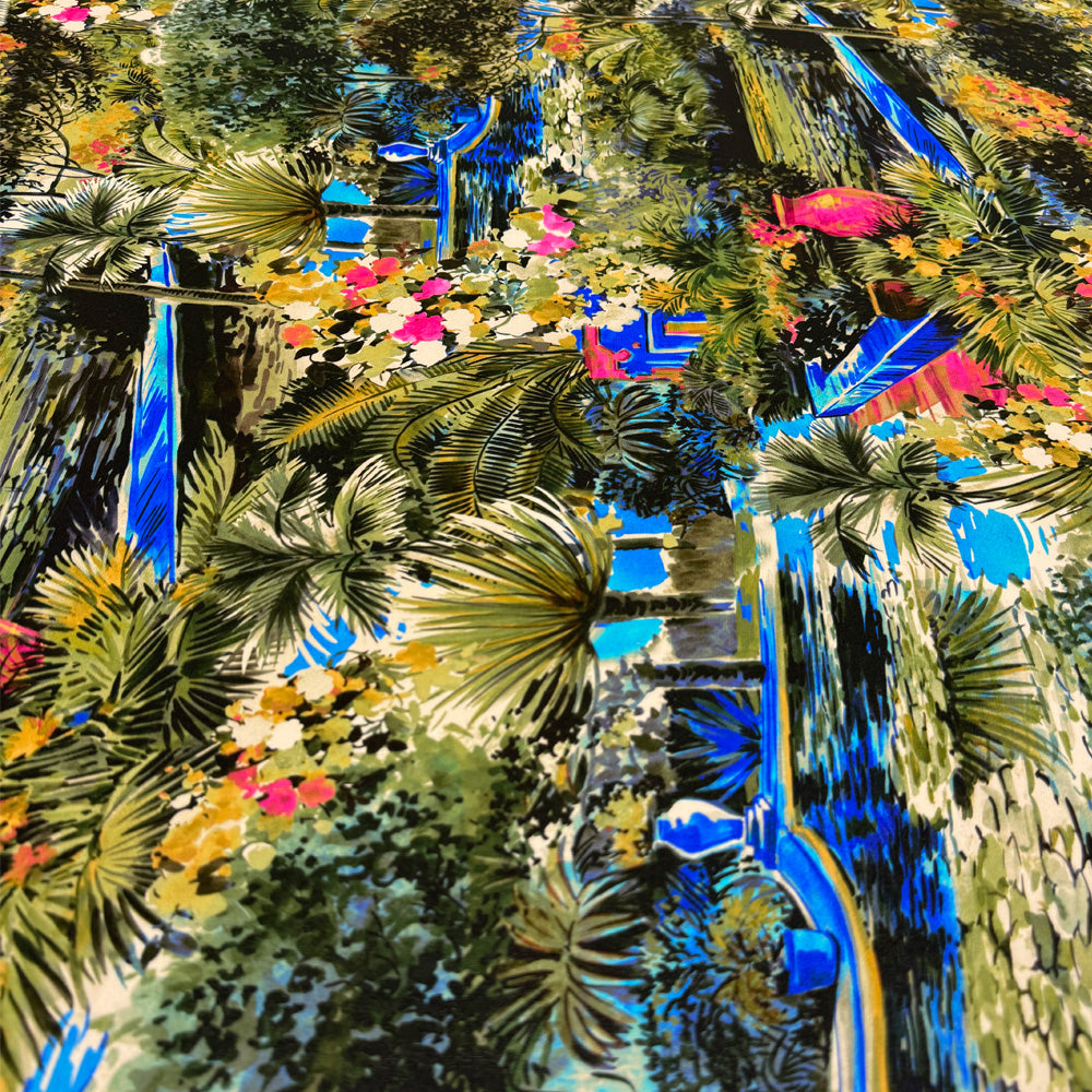 Tissu Crêpe de chine, Soie - Floral, Boscus