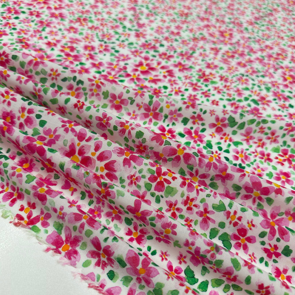 Tissu Viscose - Floral, Fova