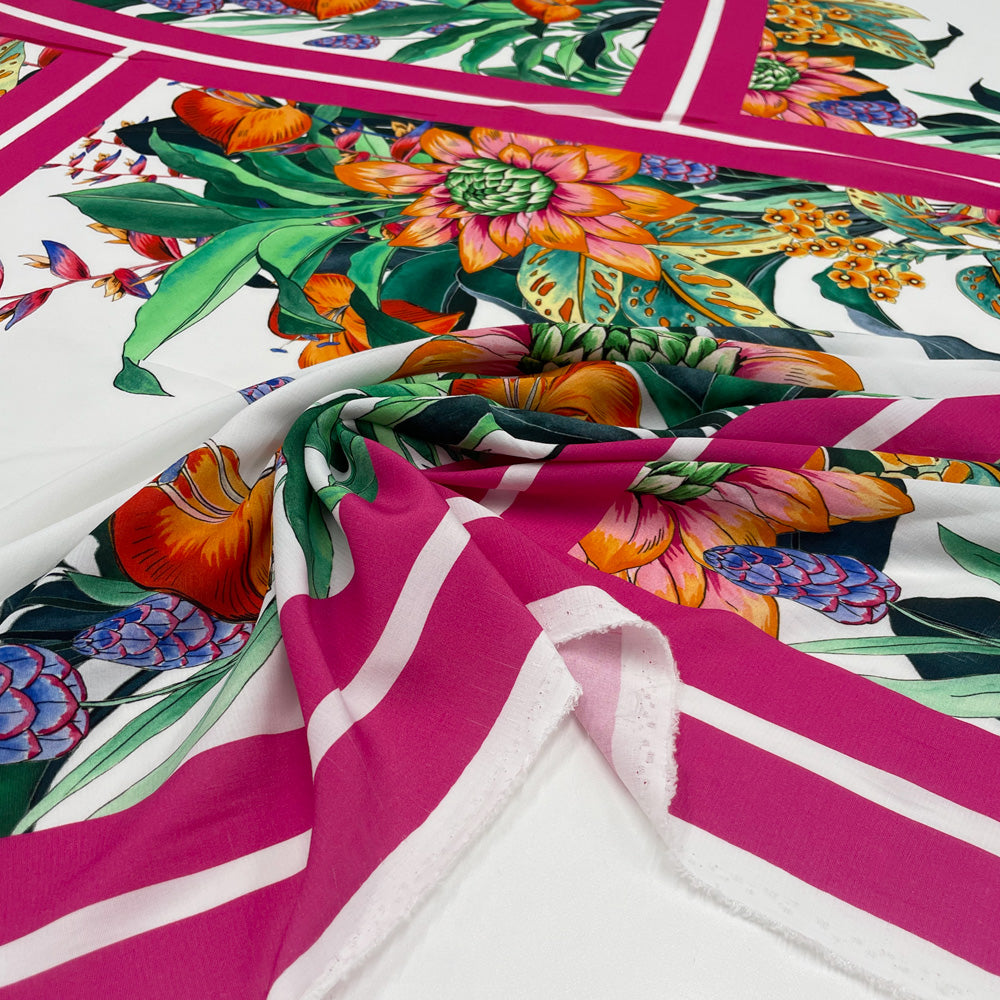 Tissu crêpe, viscose - Imprimé, Carciofo
