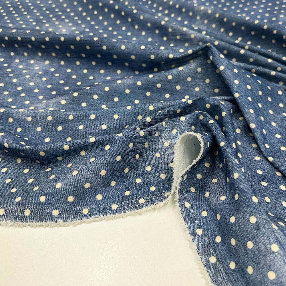 Tissu Denim Léger Stretch, Coton - Davilo