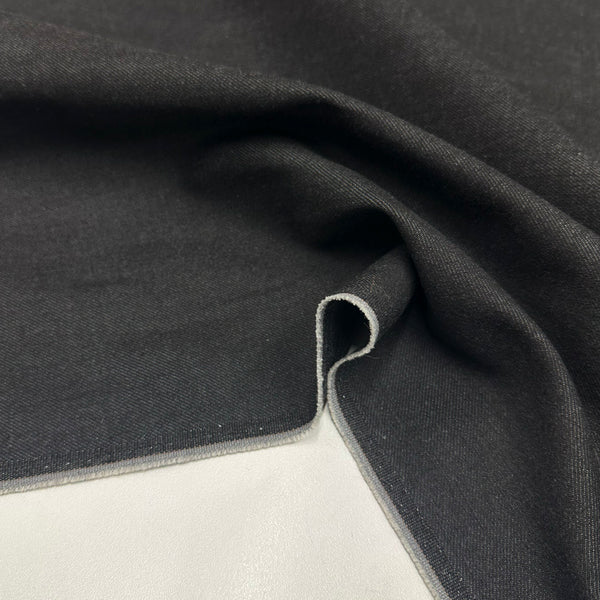 Tissu Denim, Coton Stretch - Gris Graphite, Ariano