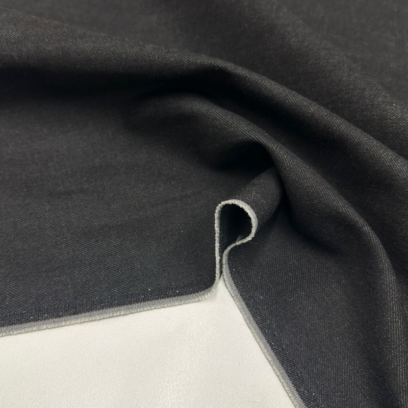 Tissu Denim, Coton Stretch - Gris Graphite, Ariano