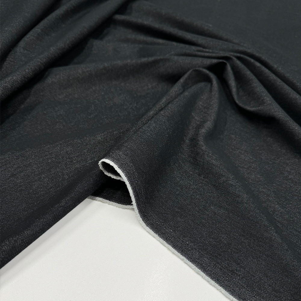 Tissu Denim Léger Stretch, Coton - Delfino