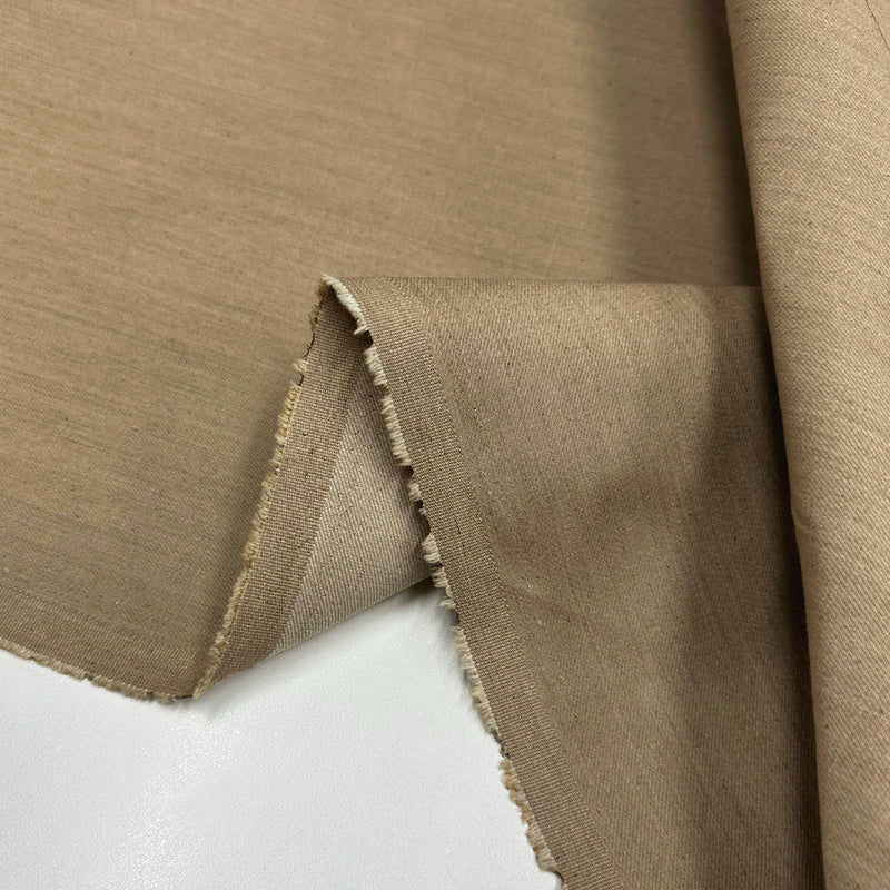 Tissu Denim Lourd Stretch, Coton - Beige, Lodi